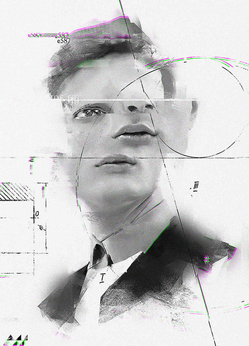 evgeny add juxtaposes everyday life with glitches, graphs + geometric shapes