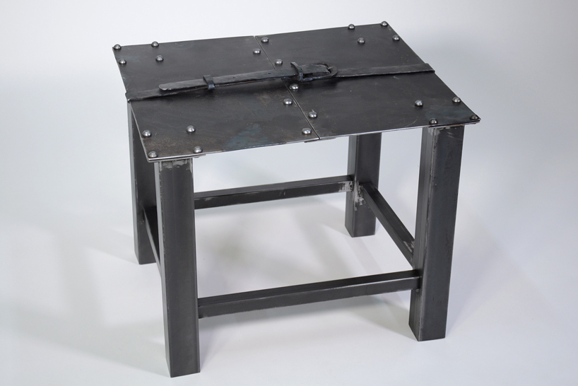 metal-forged iron belt medieval metalwork creative iron designboom