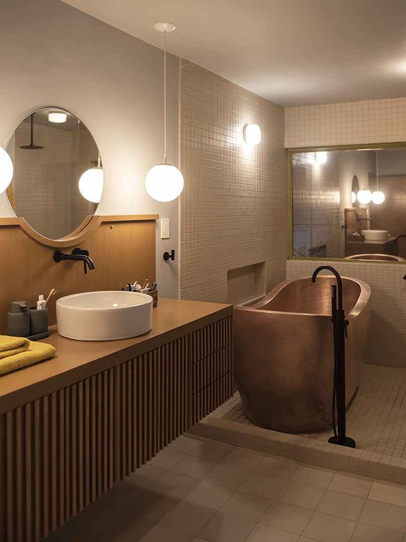 glazed tiles + bold colors decorate this renovated seventies house in mexico