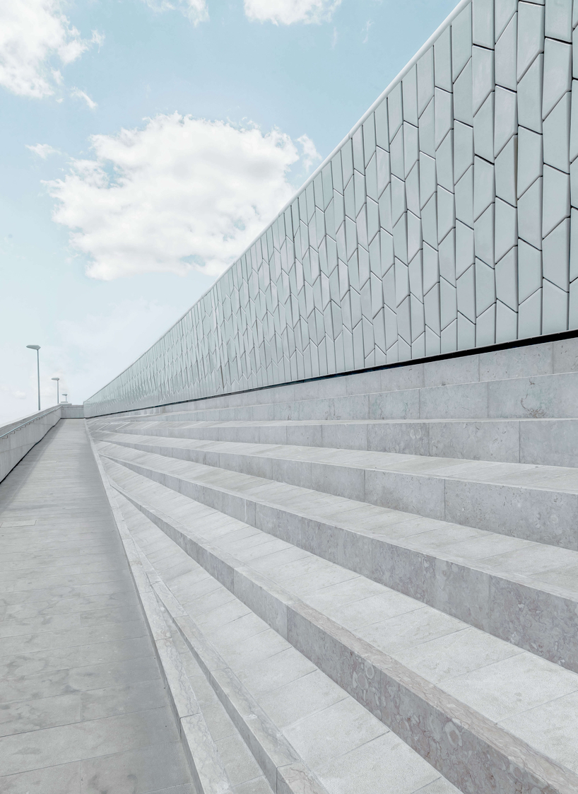 joel filipe explores geometric surfaces of the MAAT museum in lisbon