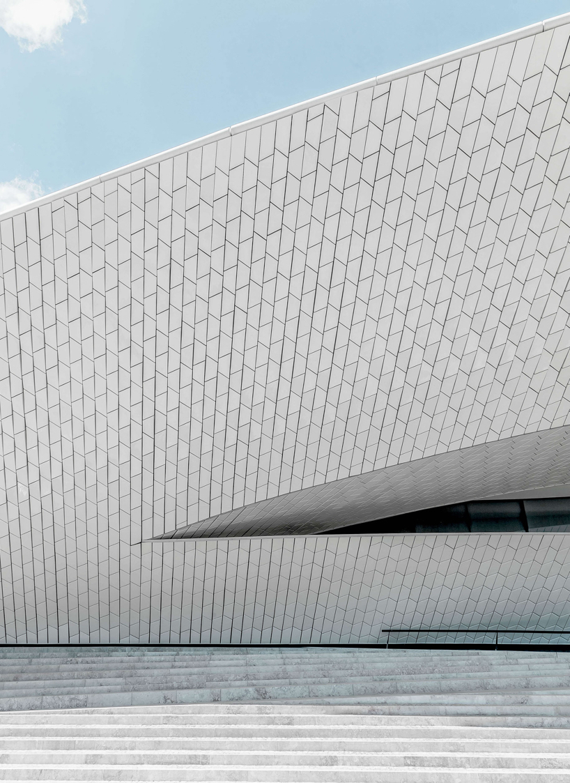 joel filipe explores geometric surfaces of the MAAT museum in lisbon