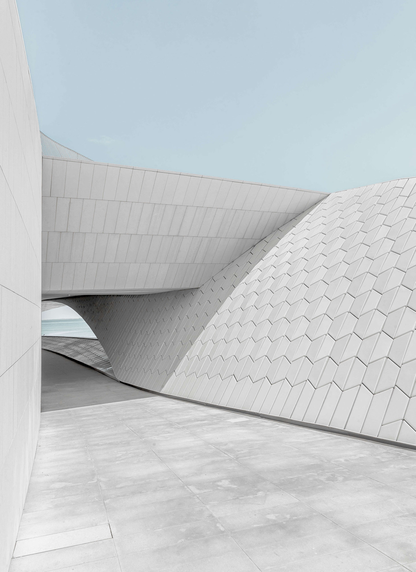 joel filipe explores geometric surfaces of the MAAT museum in lisbon