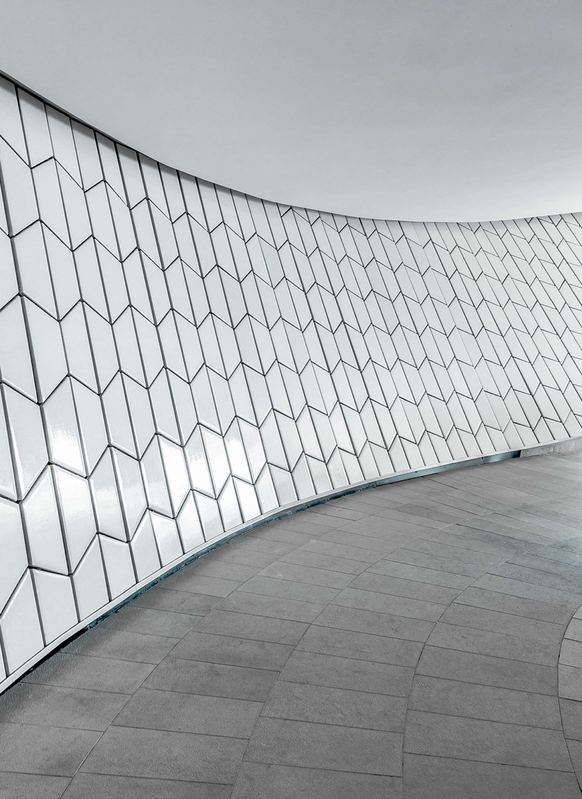 joel filipe explores geometric surfaces of the MAAT museum in lisbon
