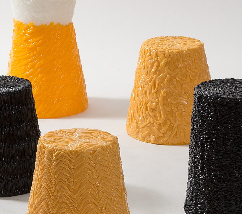 jeongmin yu texturizes emotions with mishmash stool