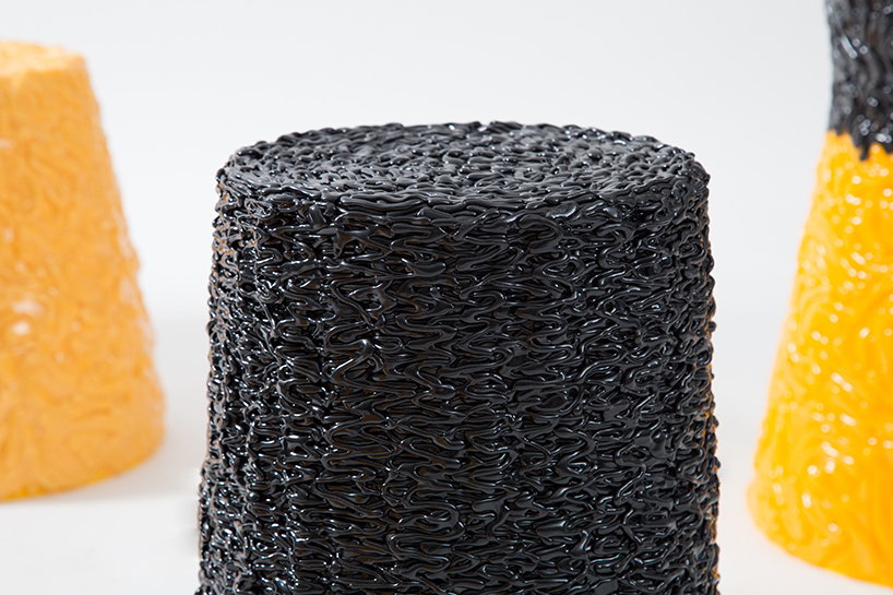 jeongmin yu texturizes emotions with mishmash stool