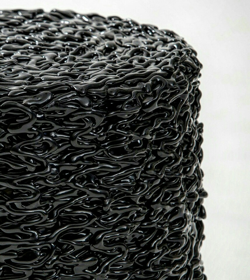 jeongmin yu texturizes emotions with mishmash stool