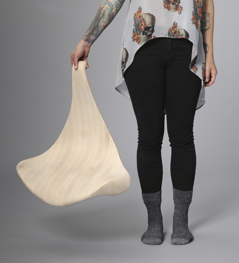 ariel lynne sculpts meditative seat designed in the heart of scandinavia