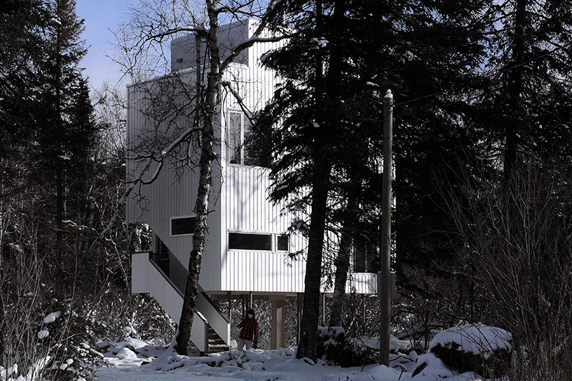 DIN projects pole house manitoba designboom