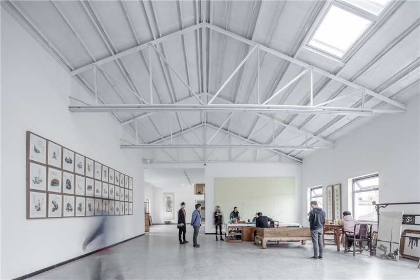 officeproject converts beijing factory building into artist's home and studio space