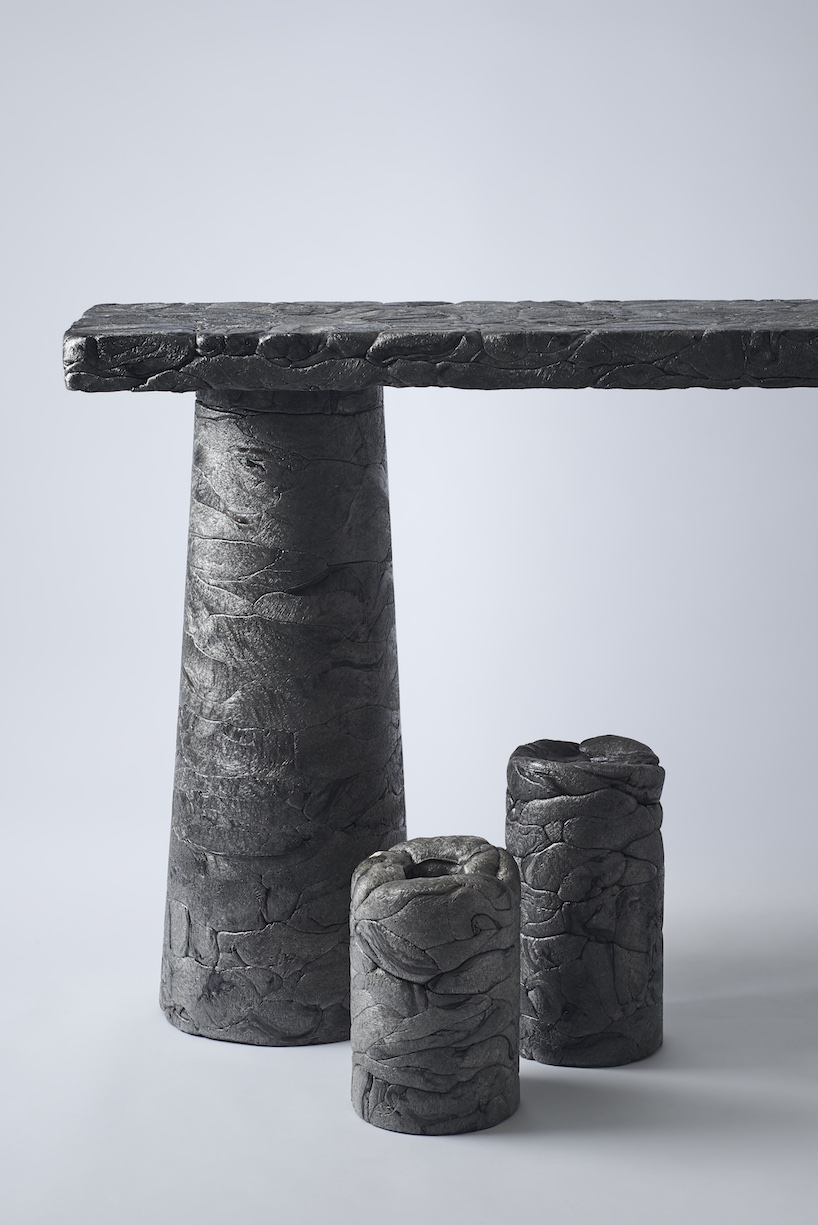 we+ transforms recycling processes to revalue styrofoam waste into monolithic furniture