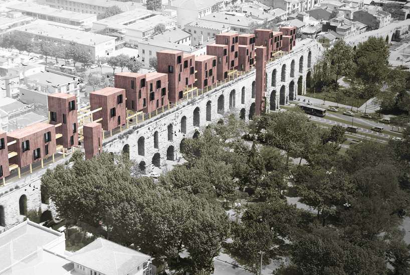 superspace suggests floating housing modules to revitalize the valens archway in istanbul - 1