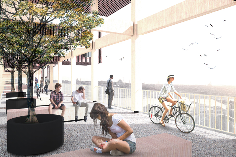 superspace suggests floating housing modules to revitalize the valens archway in istanbul