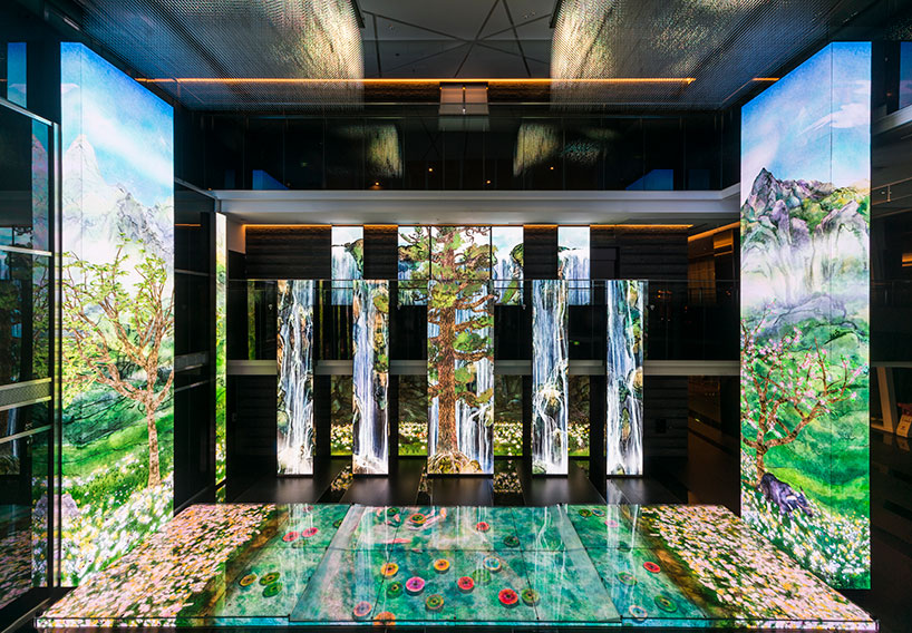DEM inc designs an immersive interactive wildlife installation for a taipei bank - 1