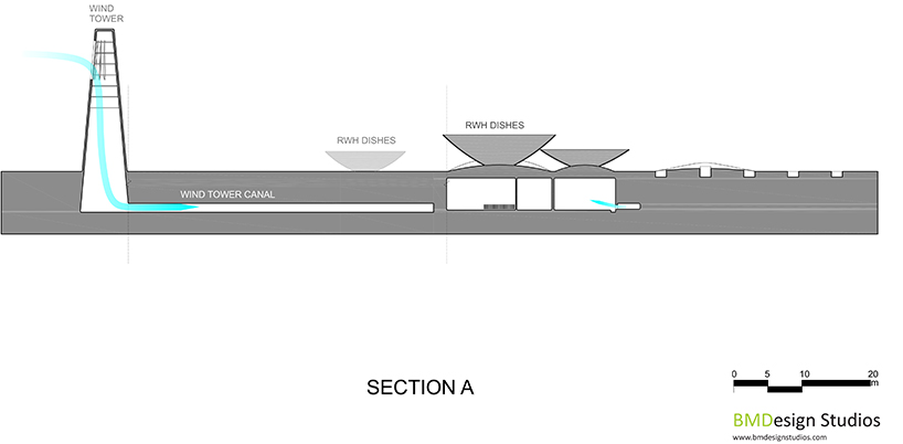 BMDesign's concave roofs offer a solution to water scarcity in iran