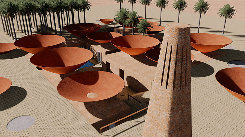 BMDesign's concave roofs offer a solution to water scarcity in iran