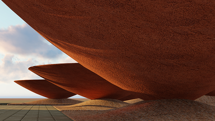 BMDesign's concave roofs offer a solution to water scarcity in iran