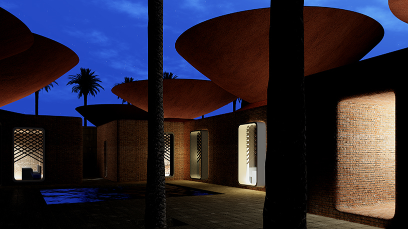 BMDesign's concave roofs offer a solution to water scarcity in iran