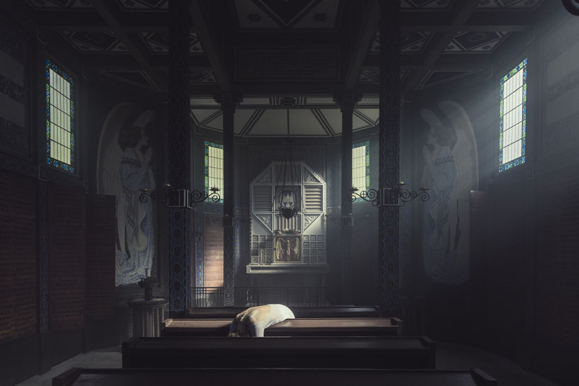 anja humljan embodies yoga as a meditative homage to javorca church in slovenia - 1