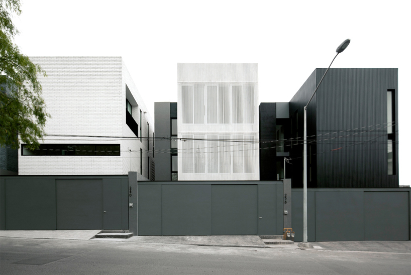 casas SP by S-AR + marisol gonzález is a monochromic complex of single-family houses
