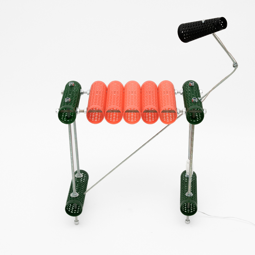 tom ugoumenides valorizes waste, reviving discarded plastic and spools as functional objects
