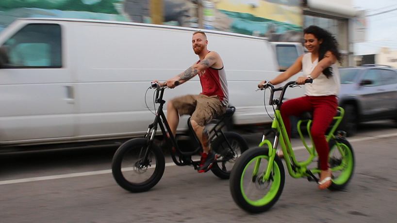 monkey faction's capuchin bicycle blends scooter comfort + mountain bike resistance
