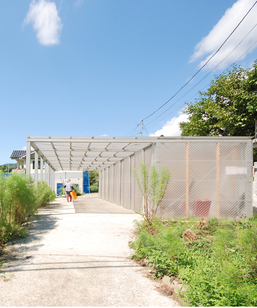 maeshima architects construct vegi-garden studio for locals in japan