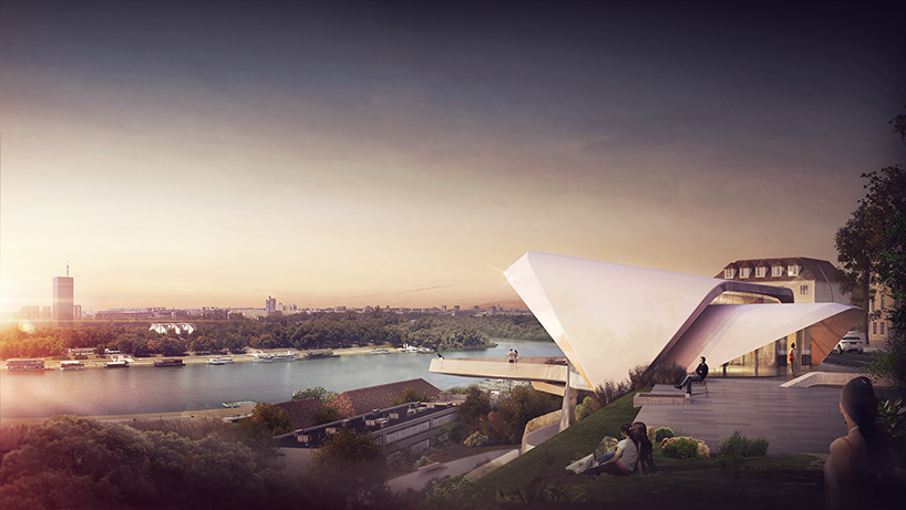 metroscapes imagines an art gallery in belgrade defined by curving terraces
