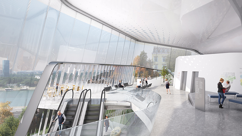 metroscapes imagines an art gallery in belgrade defined by curving terraces