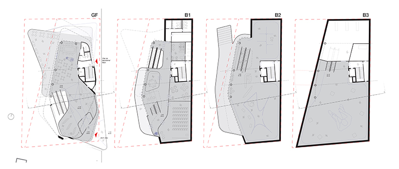 metroscapes imagines an art gallery in belgrade defined by curving terraces
