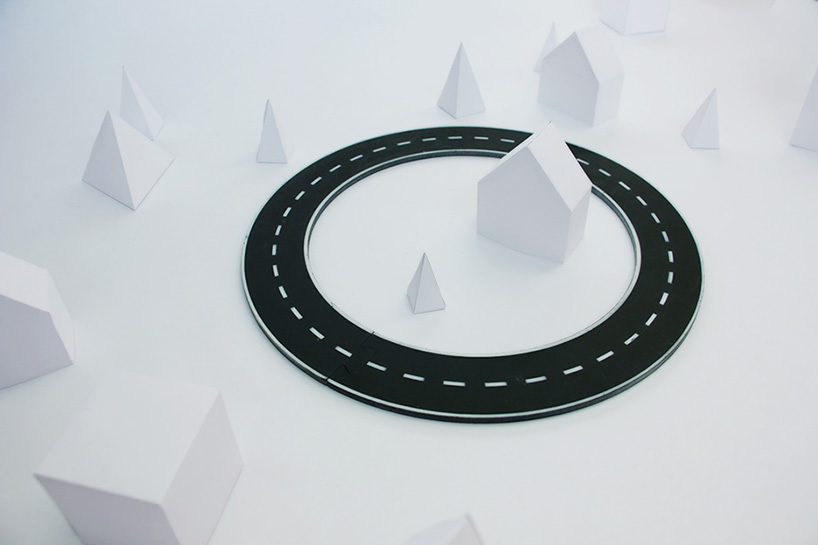 cecilia falc&oacute;n endless road car tracks toy children designboom