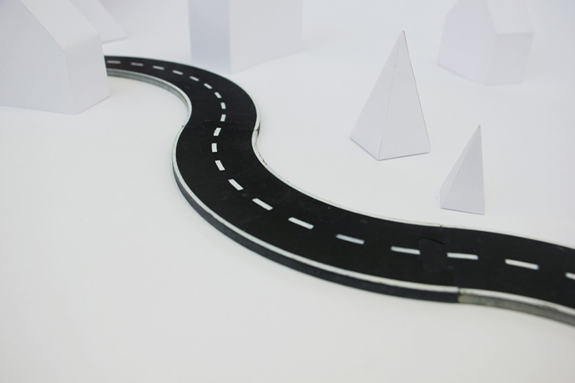 cecilia falc&oacute;n endless road car tracks toy children designboom