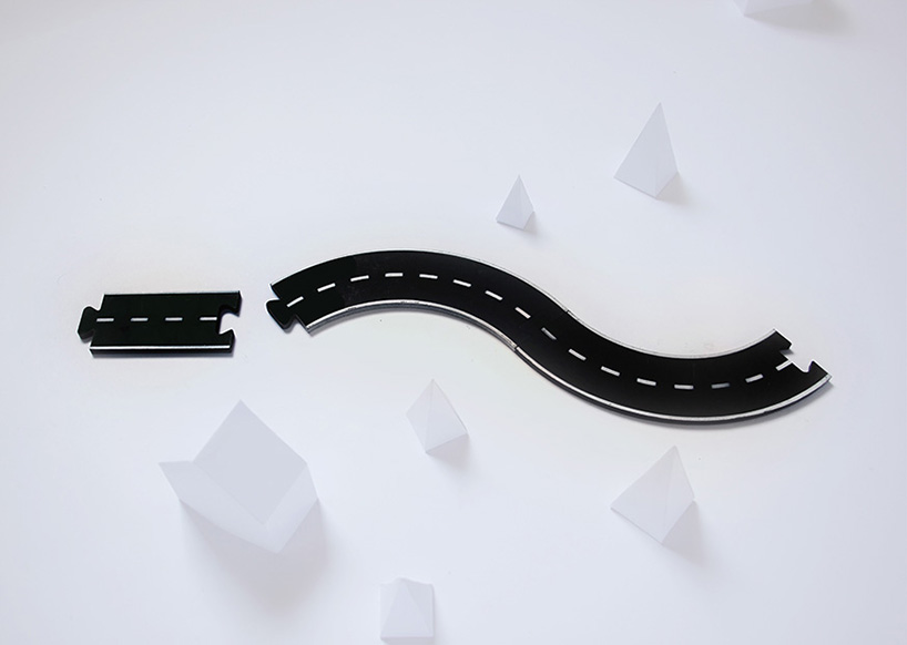 cecilia falc&oacute;n endless road car tracks toy children designboom
