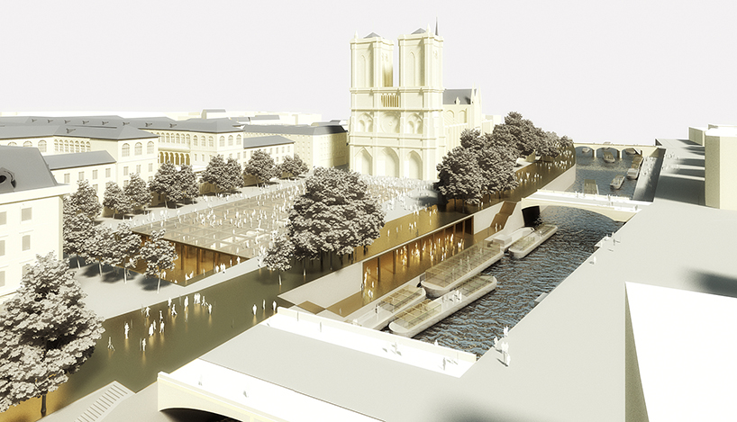 dominique perrault philippe bélaval mission île de la cité proposal designboom
