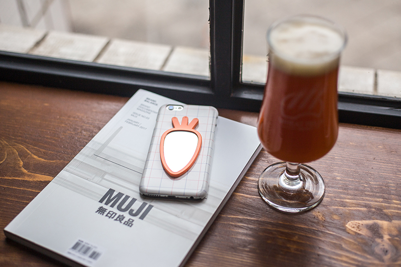 refix coin mirror adhesive accessory designboom