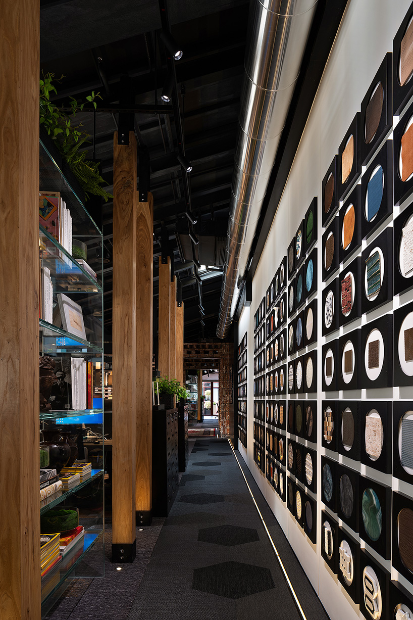 industrial materials, lush greenery and dramatic paintings complete new CCD shanghai headquarters