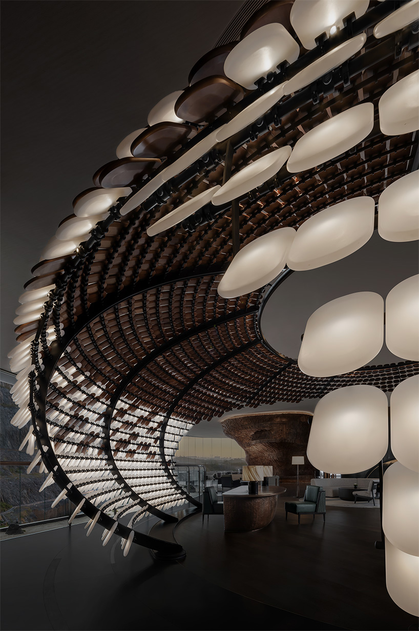 CCD's luxury hotel in china takes shape as a minimalist cocoon made of natural materials