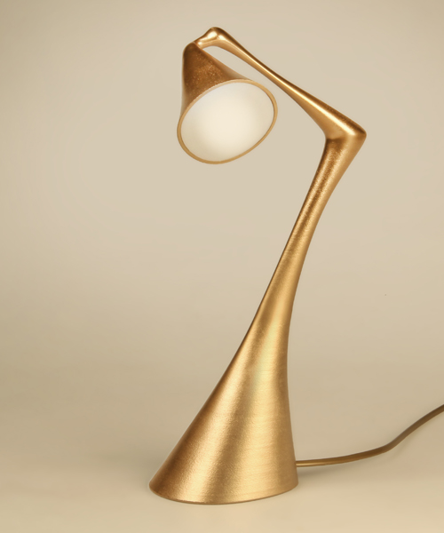 ricardo saint-clair showcases the 'freeze' lamp at milan design week 2017
