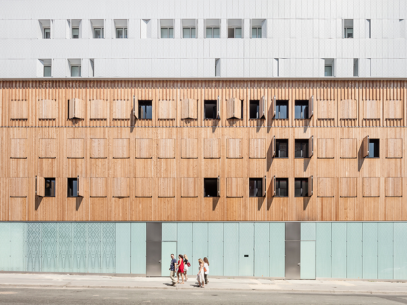 AAVP uses larchwood and aluminium to clad student residence in paris