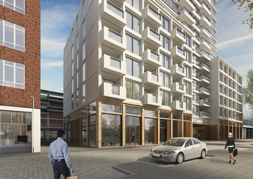 V8 architects plans to build a 150 meter high residential tower in the netherlands