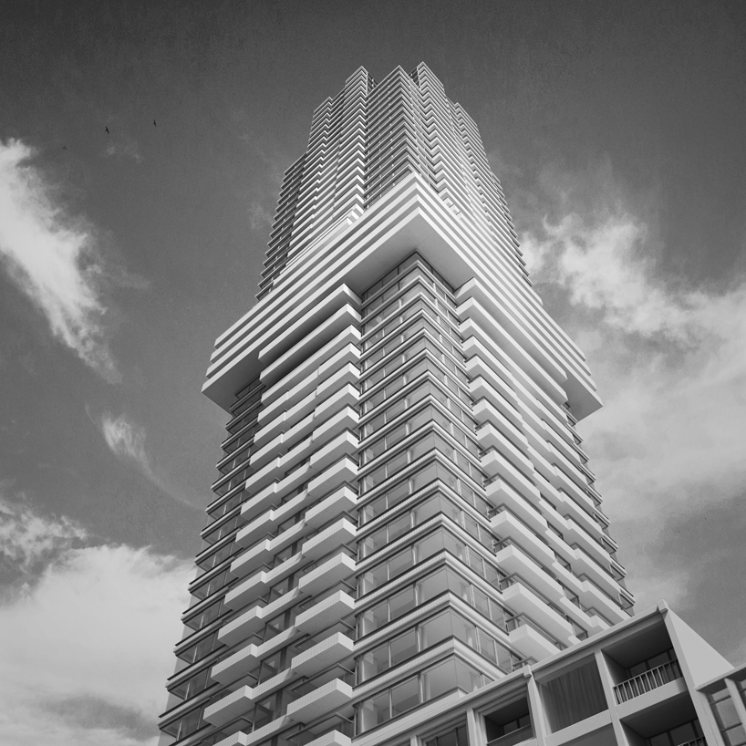 V8 architects plans to build a 150 meter high residential tower in the netherlands