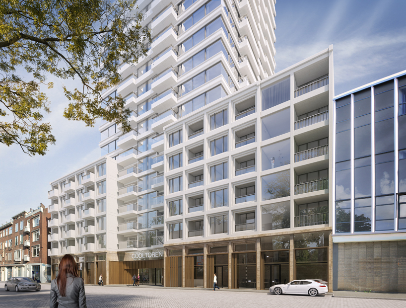 V8 architects plans to build a 150 meter high residential tower in the netherlands