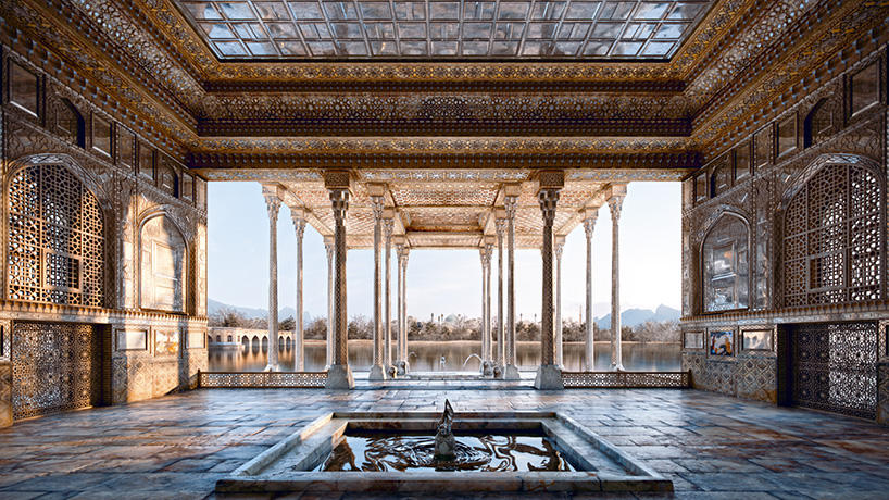 mohammad yazdi rad digitally reconstructs ayine khaneh palace in isfahan, iran - 1