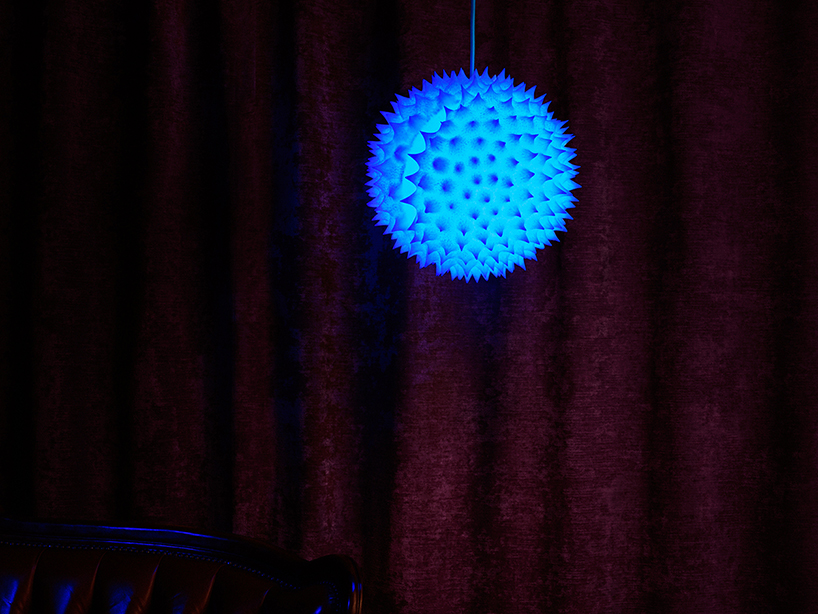 3D-printed pollen lamps by regine cavicchioli, roman jurt + michael kennedy