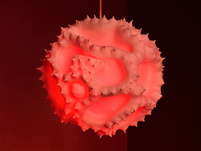 3D-printed pollen lamps by regine cavicchioli, roman jurt + michael kennedy