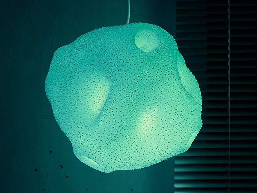 3D-printed pollen lamps by regine cavicchioli, roman jurt + michael kennedy