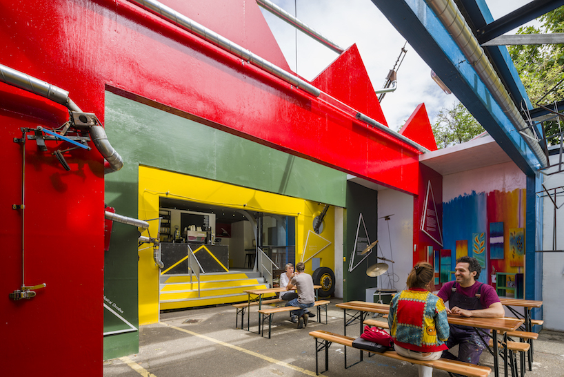 blackhorse workshop's 'SIDESHOW' installation is influenced by london routemaster bus