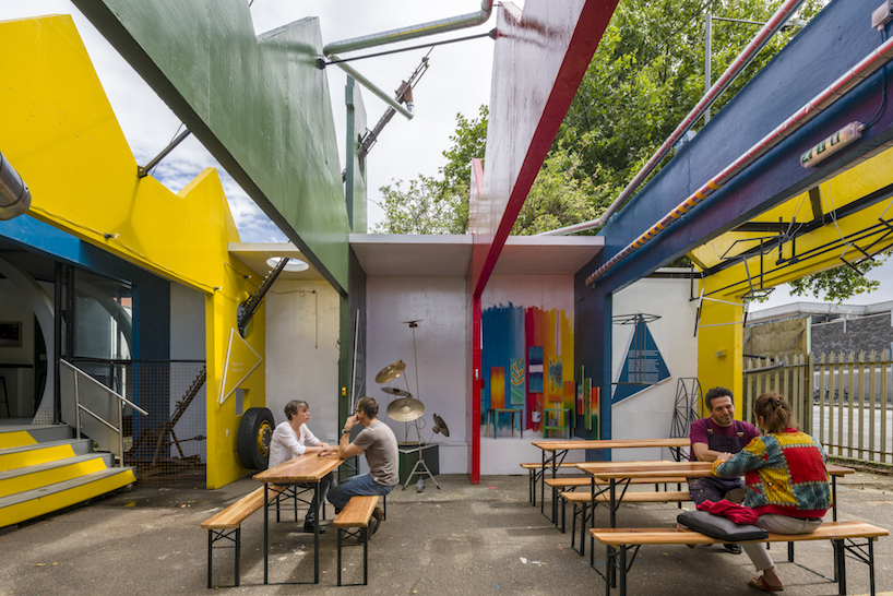 blackhorse workshop's 'SIDESHOW' installation is influenced by london routemaster bus