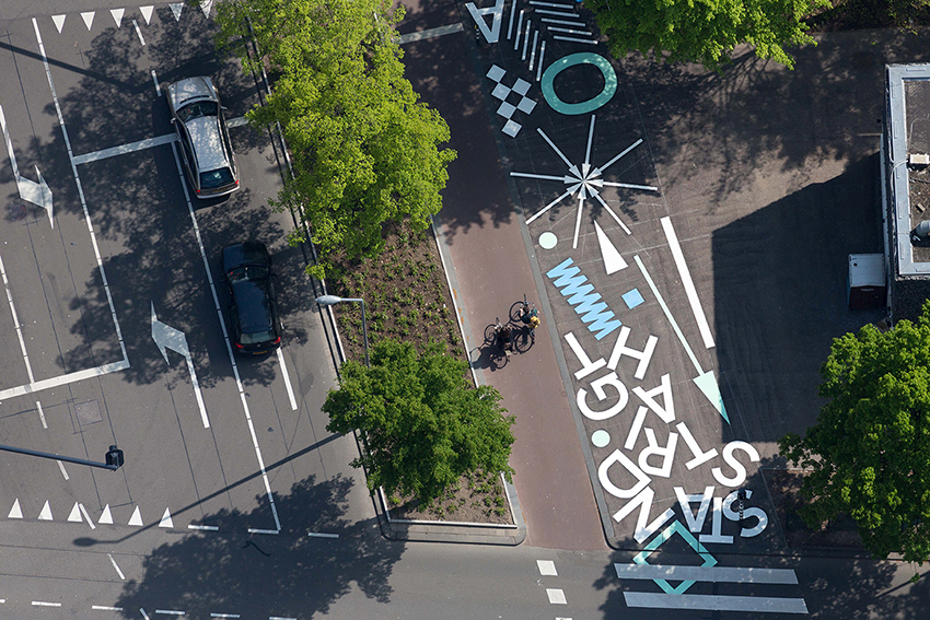 opperclaes creative crosswalk rotterdam designboom