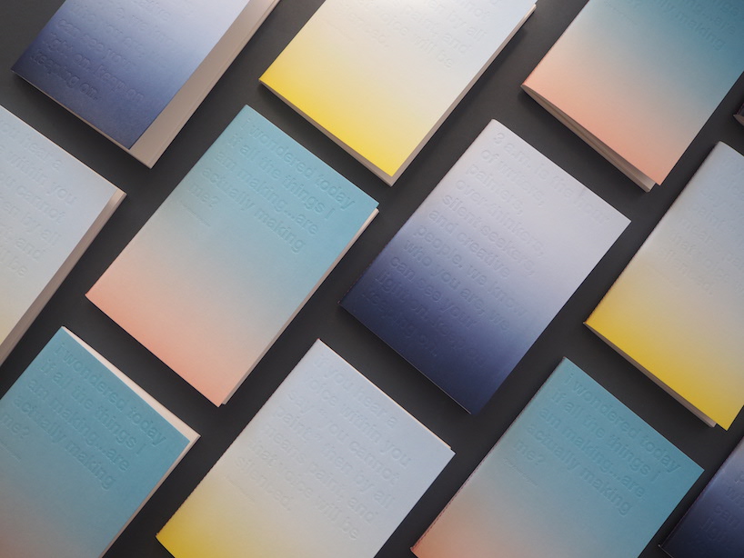 onedesignspace's notebooks capture time in three different colour gradients