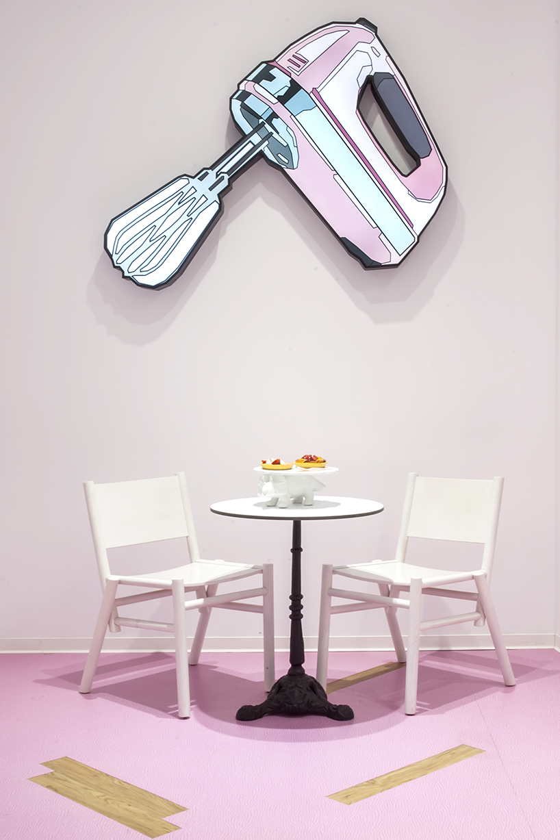 studiomateriality transforms a bakery in central athens using american pop references